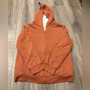 Cat & Jack Burnt Orange Fleece-Lined Hoodie